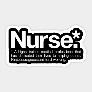 Nurse Definition Sticker